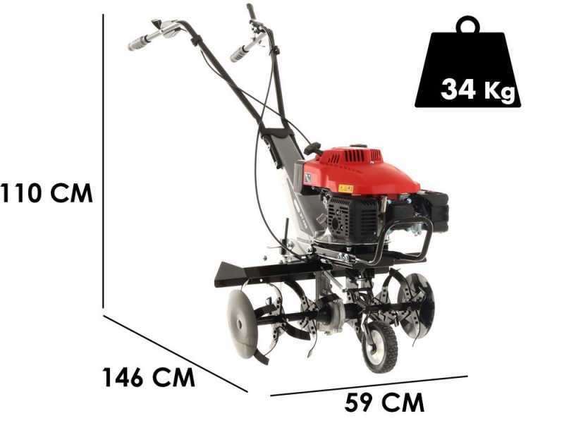 GeoTech GT 430 - Motozappa a benzina 5.5 HP - Motore OHV da 161cc
