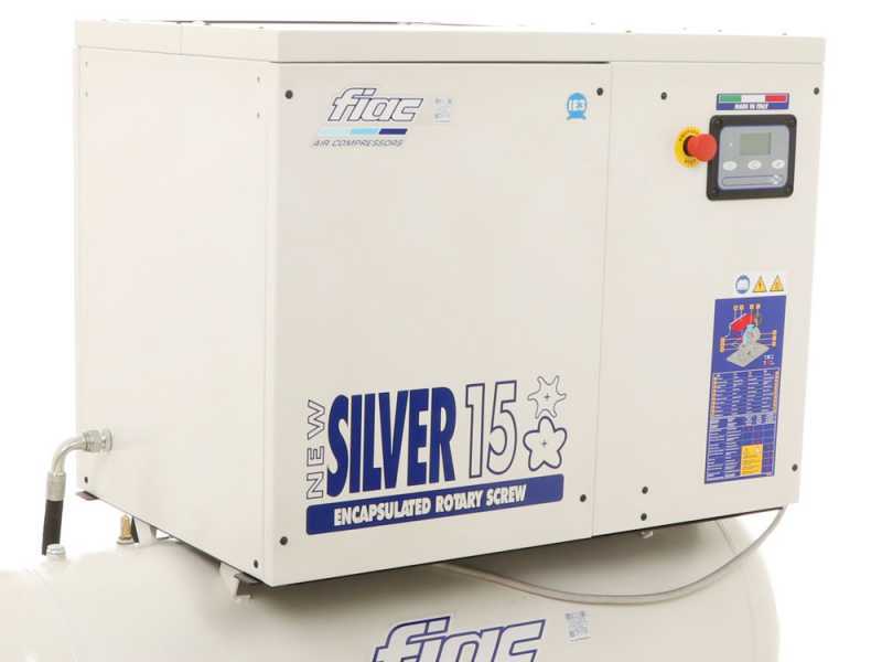 Fiac New Silver 15/300 - Compressore rotativo a vite - Pressione max 10 bar