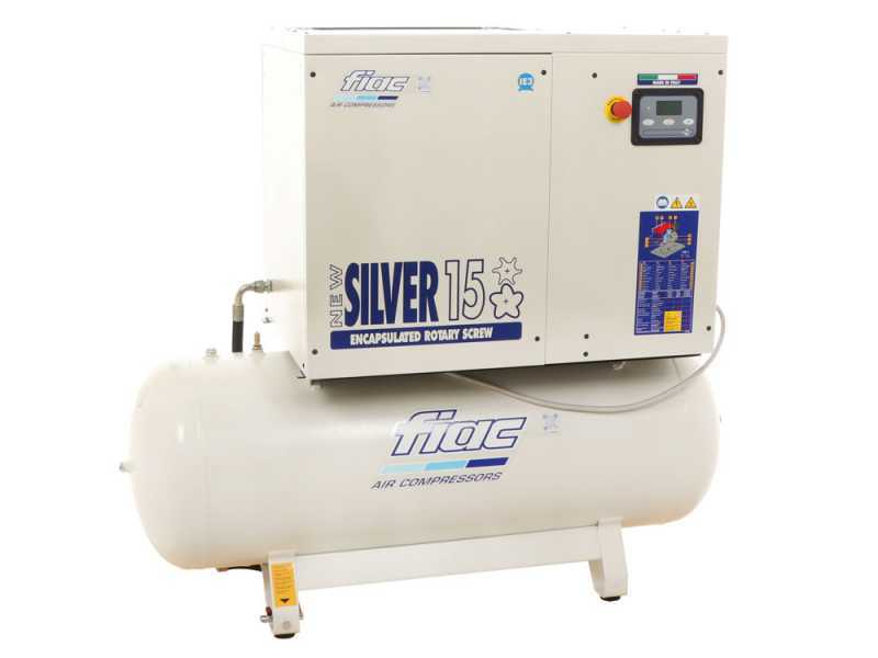 Fiac New Silver 15/300 - Compressore rotativo a vite - Pressione max 10 bar
