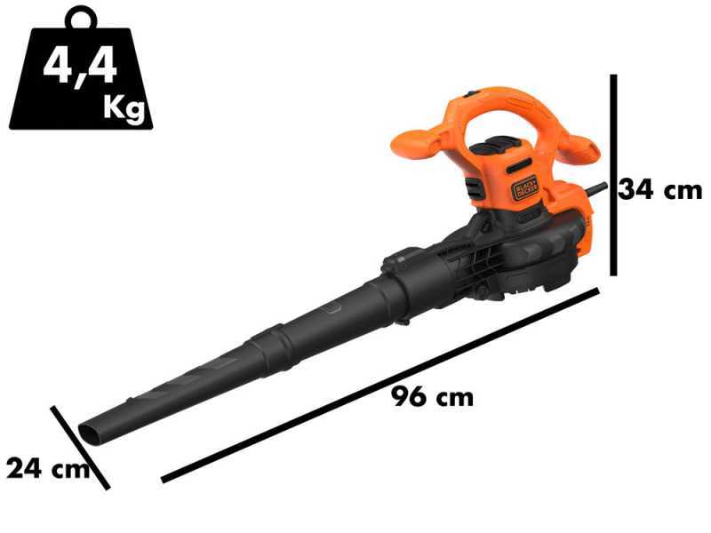 Black &amp; Decker BEBLV260 - Soffiatore aspiratore elettrico 3in1