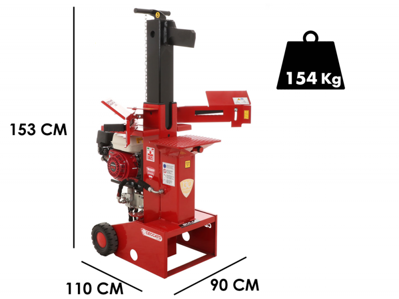 Ceccato Olindo BULL SPL12H GX200 - Spaccalegna a scoppio - Verticale - Honda GX200