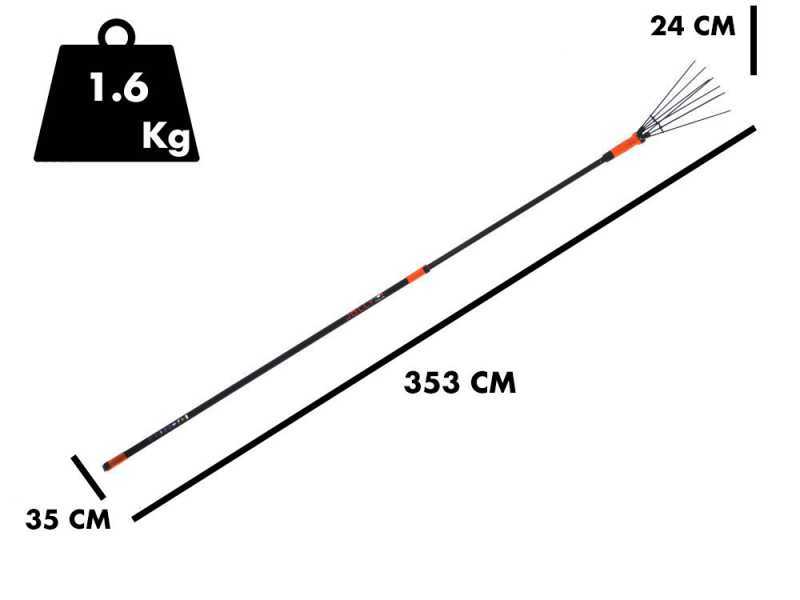 Jolly V34 - Abbacchiatore  elettrico a batteria - 170 / 310cm