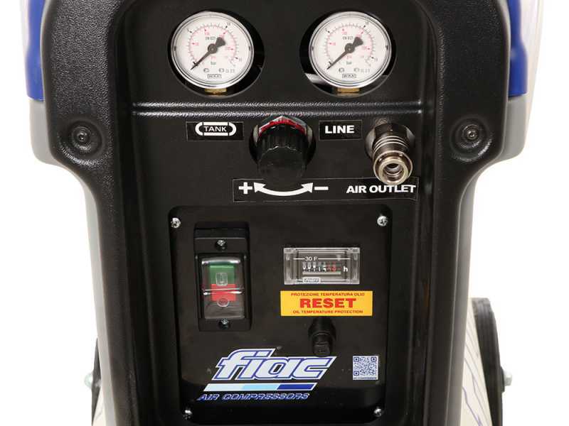 FIAC New Silver 3/90 - Compressore rotativo monofase a vite silenziato - Motore 3 HP 