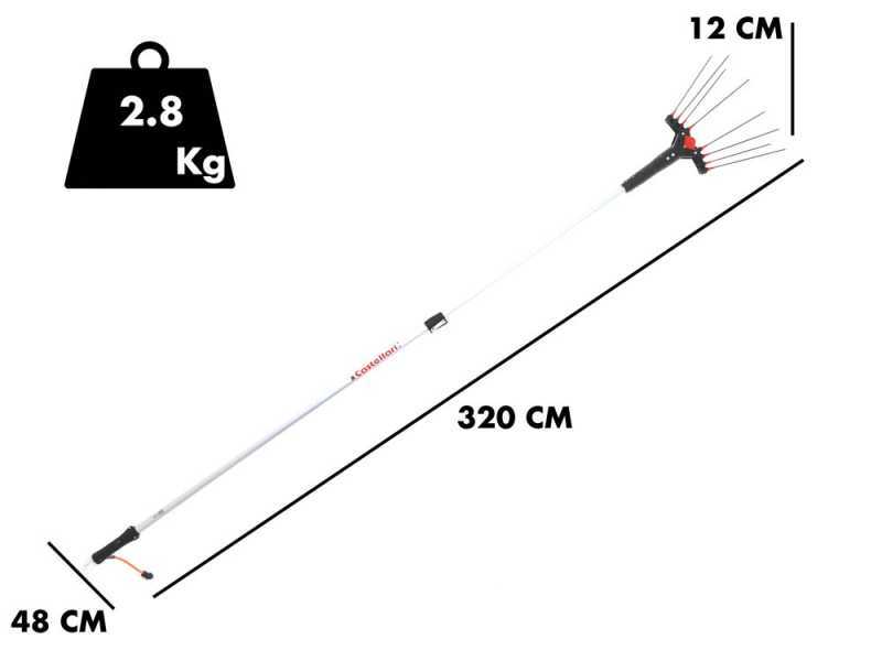 Castellari Vertigo L 30V - Abbacchiatore elettrico a batteria 240 - 320 cm