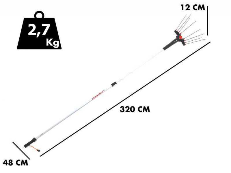Castellari Vertigo L 12V - Abbacchiatore elettrico a batteria 240 - 320 cm
