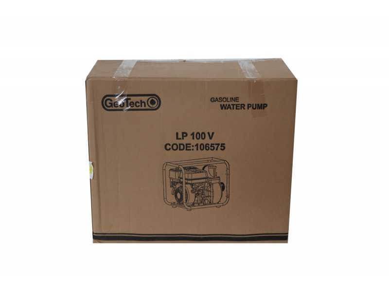 GeoTech LP 100V - Motopompa a scoppio - Raccordi 100 mm