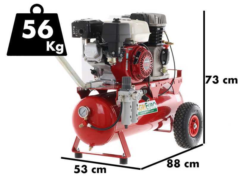 Motocompressore a scoppio Tornado F 580 con motore Honda GX200 - 6HP