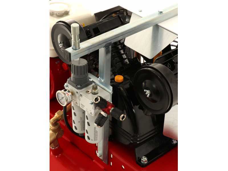 Motocompressore a scoppio Tornado Double F 750 con motore Honda GX200 - 6HP