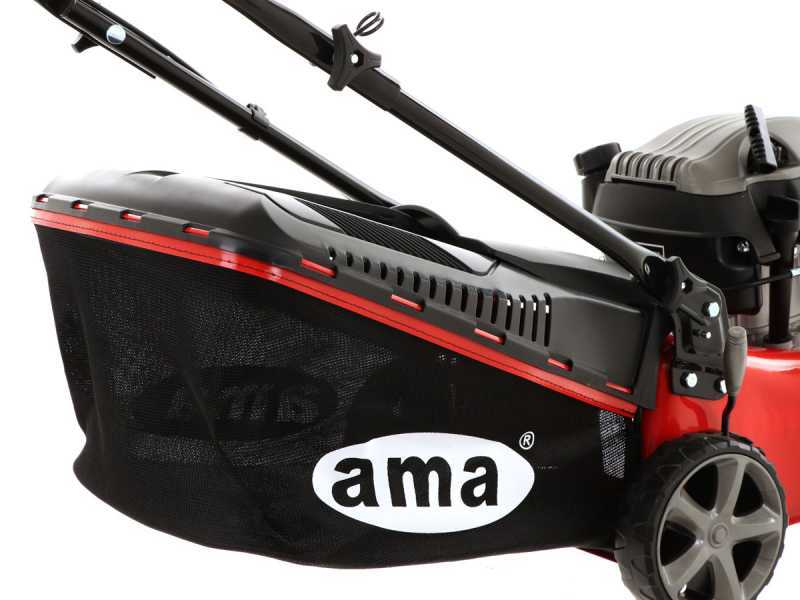 Ama TRX 421 - Tagliaerba a scoppio - 3in1: raccolta + scarico posteriore + mulching