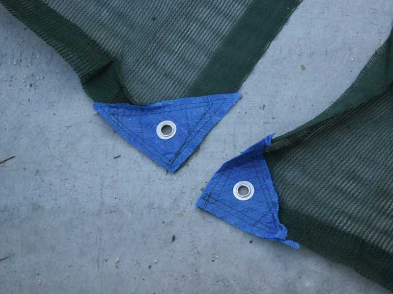 Nr. 1 Telo antispina Rete antistrappo per raccolta olive mt 12x12con spacco, 1 rete telo 95g/mq