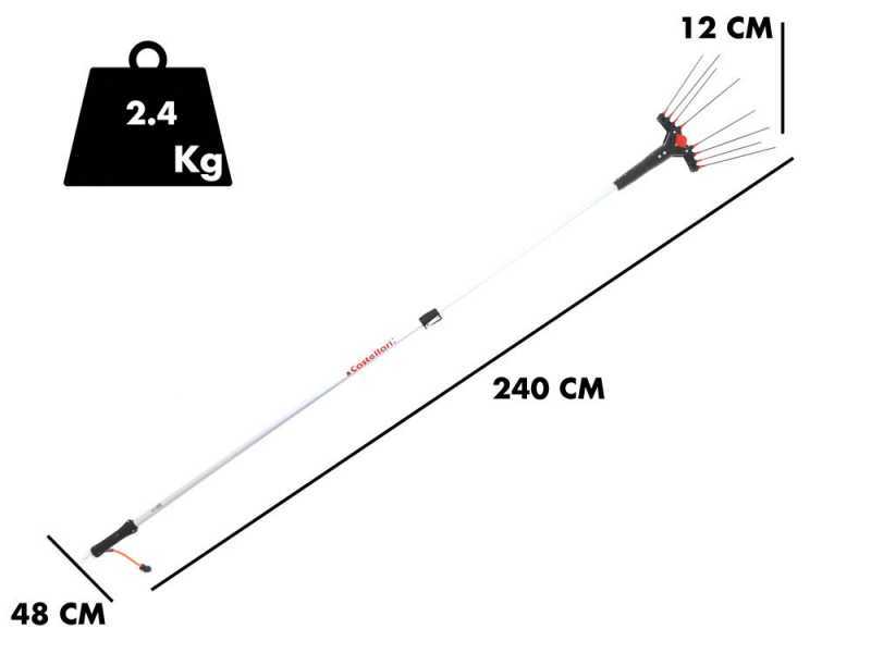 Castellari Vertigo C 12V - Abbacchiatore elettrico a batteria 190 - 240  cm