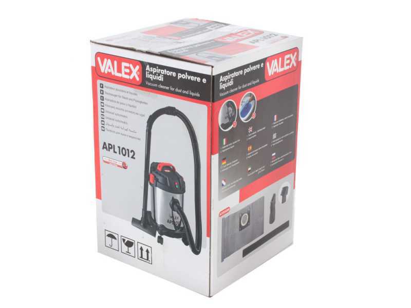 Valex APL1212 - Aspirapolvere aspiraliquidi a bidone - 1200W