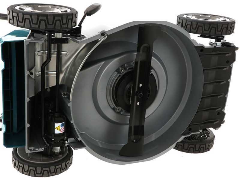 Rasaerba a batteria semovente-alluminio 2X18V-53cm MAKITA DLM533PT4 incluse 4 batterie