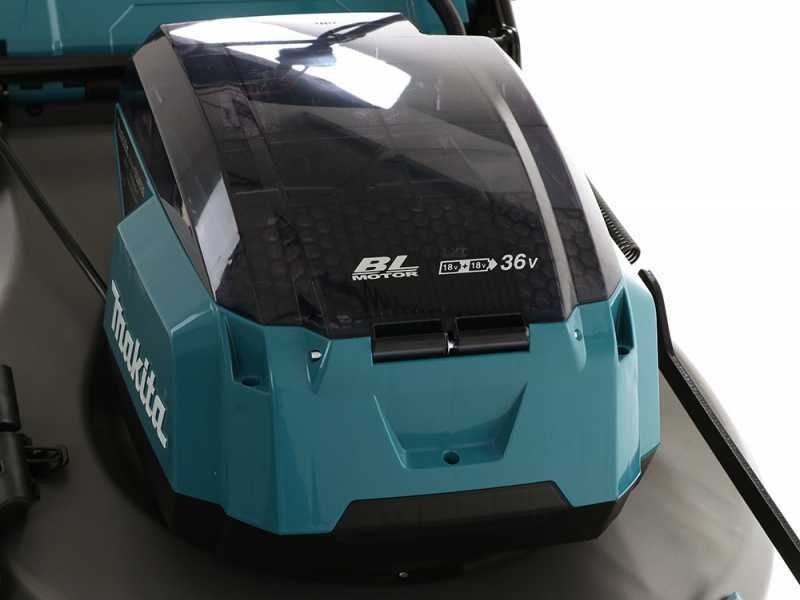 Rasaerba a batteria semovente-alluminio 2X18V-53cm MAKITA DLM533PT4 incluse 4 batterie