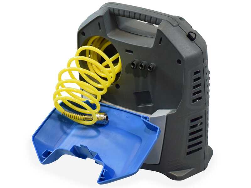 Abac Suitcase - Compressore aria elettrico portatile monofase, oil-less  - Motore 1,5 HP