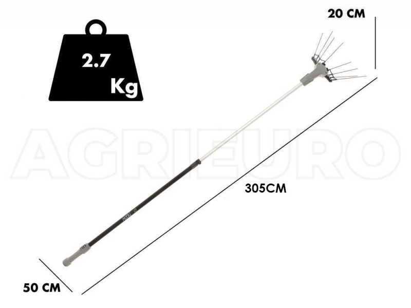 Volpi Olytech Mondial 845XL - Abbacchiatore elettrico a batteria 240/360 - Asta telescopica