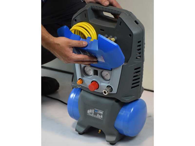 ABAC SUITCASE - Compressore aria elettrico portatile monofase, oil-less - Motore 1.5 HP - 6 lt