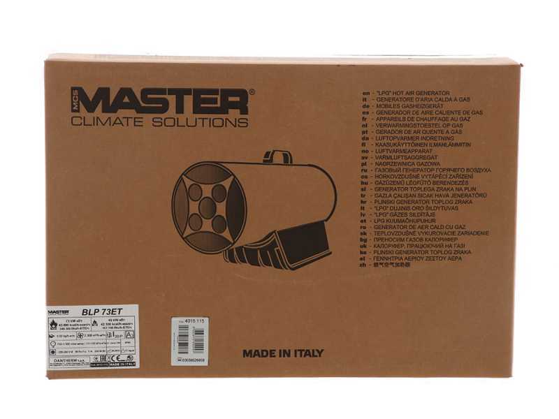 Master BLP 73 ET - Generatore di aria calda a gas diretto - 73 kw