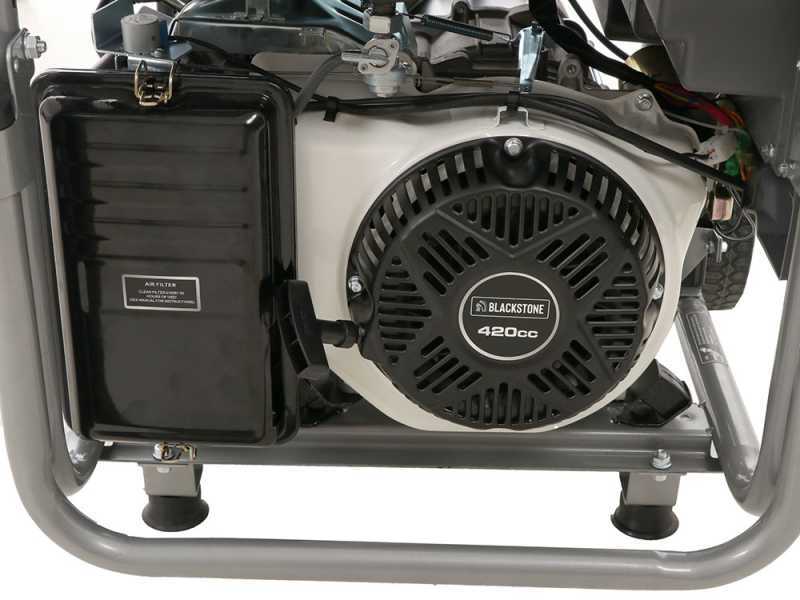 BlackStone BG 7550-X ES - Generatore di corrente carrellato a benzina con AVR 5.4 kW - Continua 5 kW Monofase + ATS