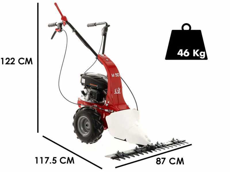 Eurosystems M90 - Motofalciatrice monolama - Loncin 123 OHV