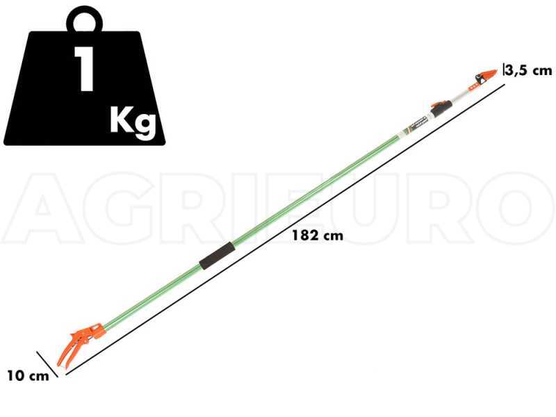 GeoTech FP 180-300 - Forbice su asta telescopica con sistema Taglia e Tieni