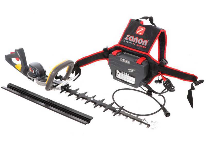 Zanon Raptor 600 - Tagliasiepi a batteria 50.4V/6.4Ah - Lama da 60 cm