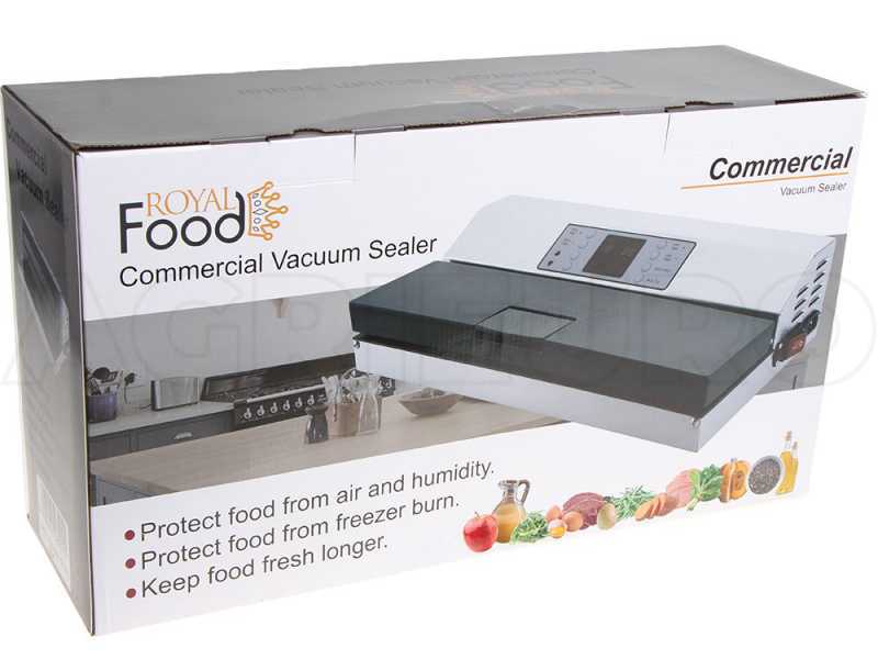 Royal Food VSP 4301 INOX - Macchina sottovuoto - Doppia barra saldante 42cm