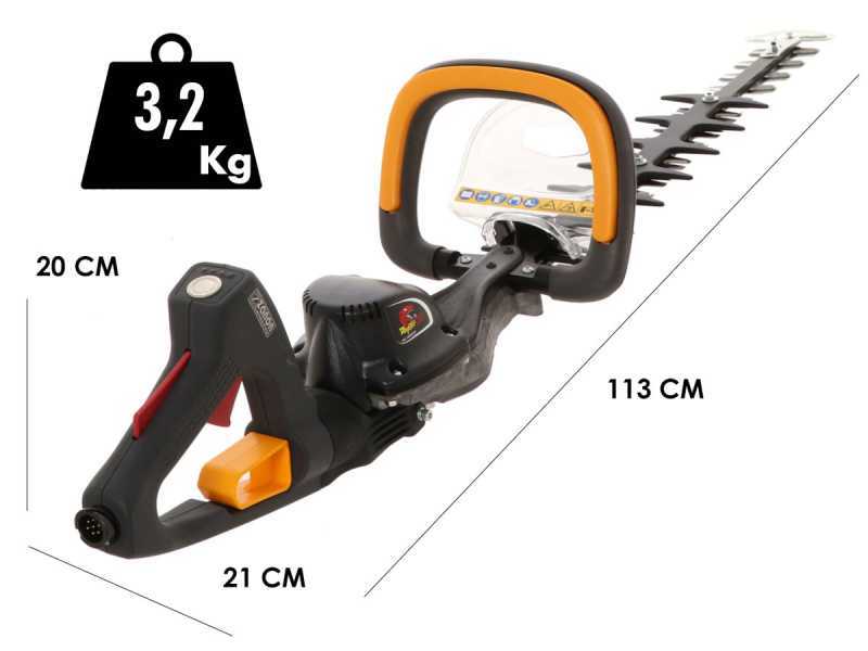 Zanon Raptor 600 - Tagliasiepi a batteria con lama da 60 cm - SENZA BATTERIE E CARICABATTERIE