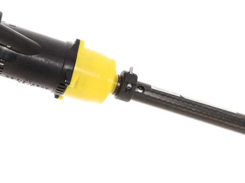 Abbacchiatore elettrico ASTERAS CF CARBON 250 cm con cavo tipo auto in dotazione - Asta fissa in carbonio