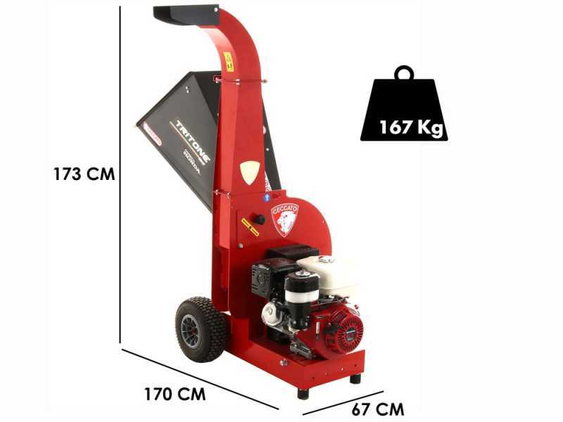 Ceccato Tritone BIG - Biotrituratore a scoppio - Motore Honda GX390