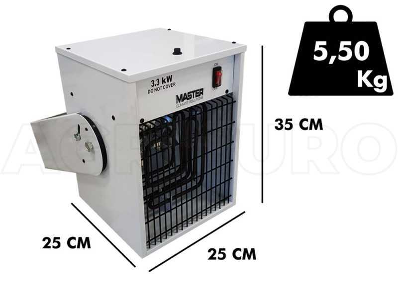 MASTER TR 3 - Generatore di aria calda elettrico con ventilatore a parete