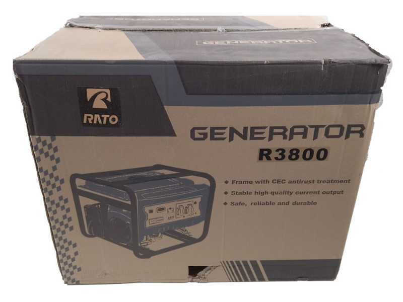 Rato R3800 AVR - Generatore di corrente a benzina con AVR 3.8 kW - Continua 3.5 kW Monofase