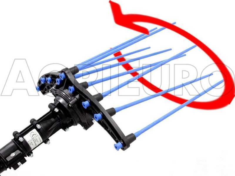 Campagnola HERCULES 58V - Asta in carbonio da 200 cm - Abbacchiatore elettrico a batteria