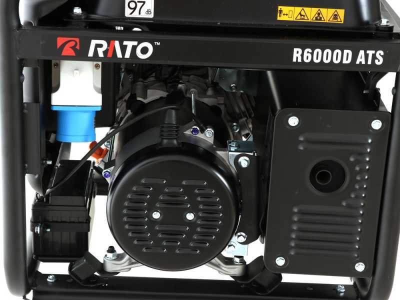 Rato R6000D-ATS AVR - Generatore di corrente a benzina con AVR 6 kW - Continua 5.5 kW Monofase