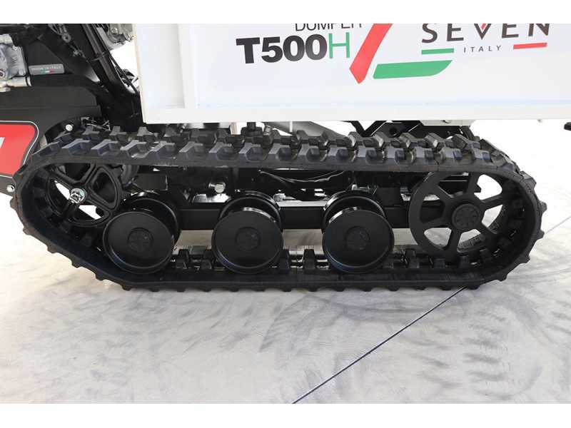 Motocarriola cingolata Seven Italy T500H GX-E - Cassone estensibile - Portata 500 kg