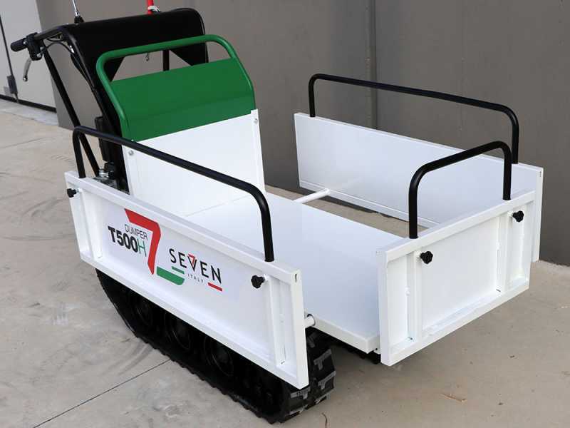 Seven Italy T500H GX-E - Motocarriola cingolata estensibile - Portata 500Kg