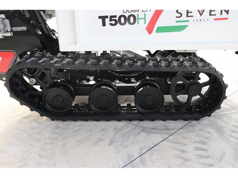 Seven Italy T500H GX-E - Motocarriola cingolata estensibile - Portata 500Kg
