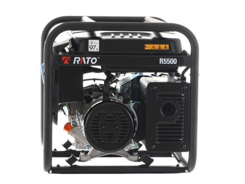 Rato R5500 AVR - Generatore di corrente a benzina con AVR 5.5 kW - Continua 5 kW Monofase