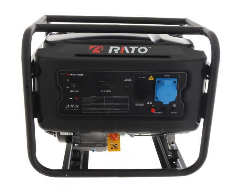 Rato R5500 AVR - Generatore di corrente a benzina con AVR 5.5 kW - Continua 5 kW Monofase