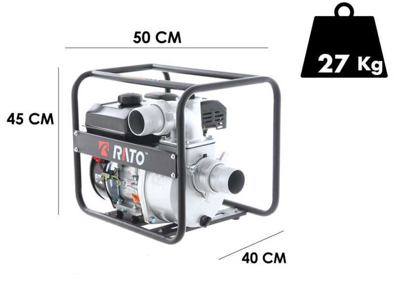 Rato RT80ZB21 3.6 - Motopompa a benzina - Raccordi 80 mm