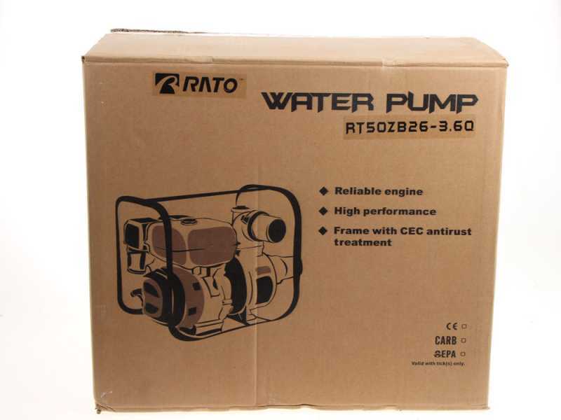 Rato RT50ZB26-3.6Q - Motopompa a scoppio - Motore R210 con oil sensor