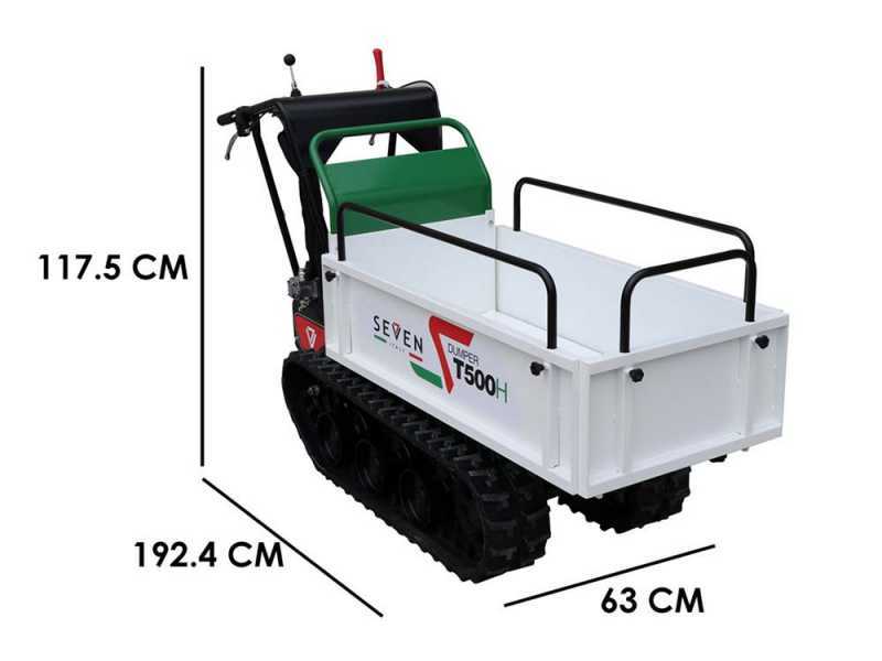 Seven Italy T500H GX - Motocarriola cingolata estensibile - Portata 500Kg