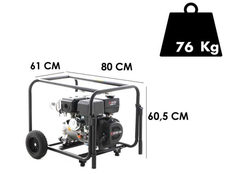 Rato RT100NB26 - Motopompa a scoppio per acque sporche - Raccordi 100 mm