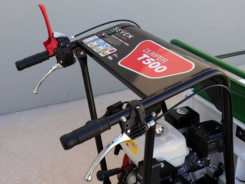 Seven Italy T500 GX-E - Motocarriola cingolata estensibile - Portata 500Kg