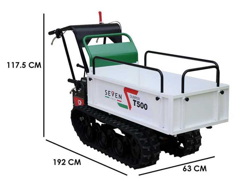 Seven Italy T500 GX - Motocarriola cingolata estensibile - Portata 500Kg