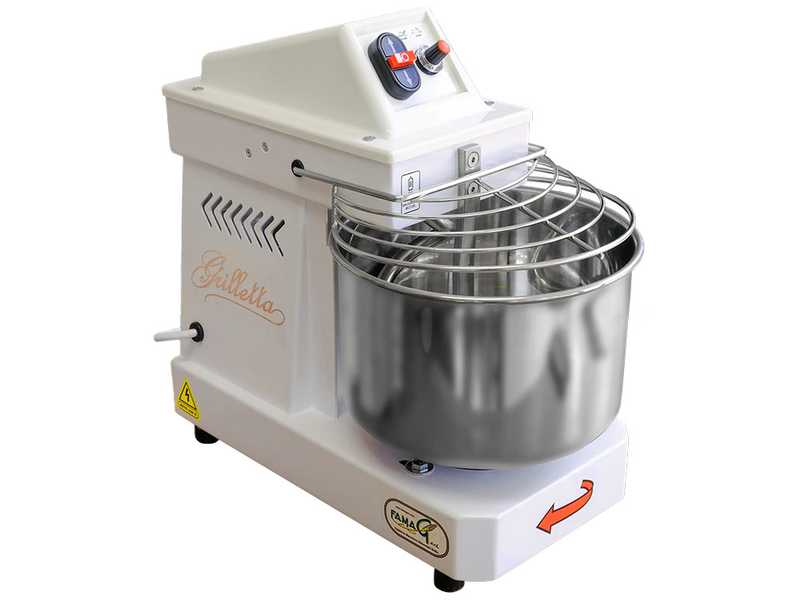 Famag Grilletta IM 5/230 10 Velocit&agrave; HH - Impastatrice a spirale 5 Kg ad alta idratazione