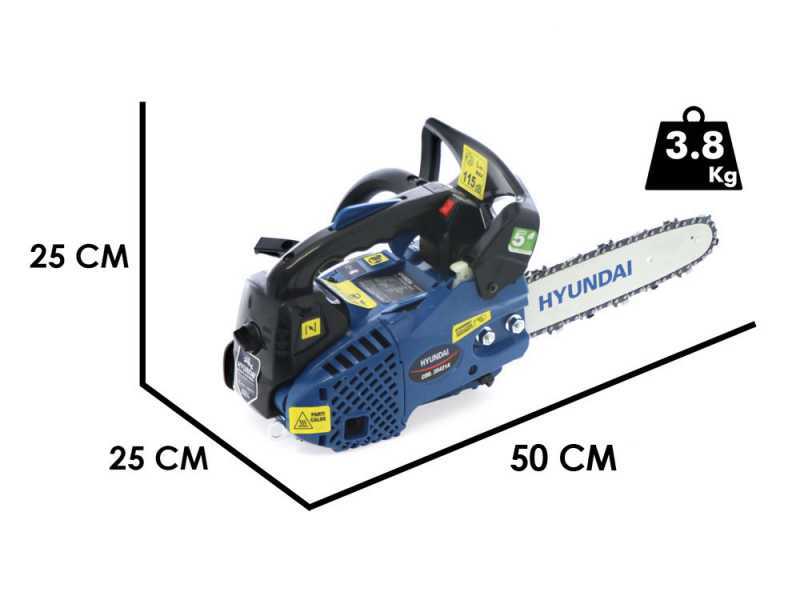 Hyundai LD825A - Motosega da potatura con borsa e catena - Lama da 25cm