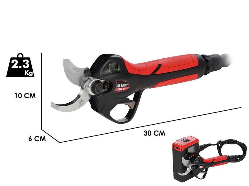 Blue Bird PS 22-40 - Forbice elettrica da potatura - 43.2V 4Ah