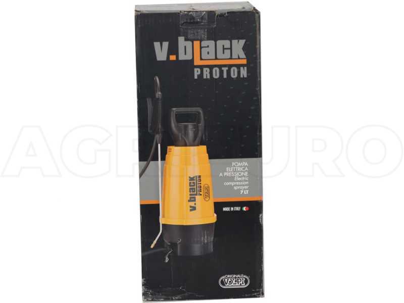 Volpi V.BLACK PROTON 7lt - Pompa irroratrice a tracolla a batteria - 7L