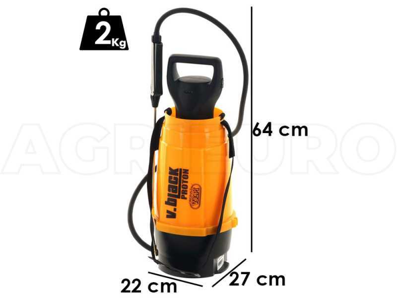 Volpi V.BLACK PROTON 7lt - Pompa irroratrice a tracolla a batteria - 7L